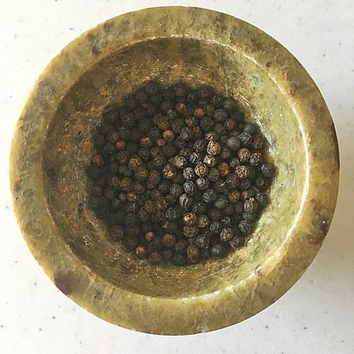Black peppercorns